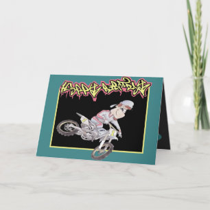 Cartão Birthday Card Motocross