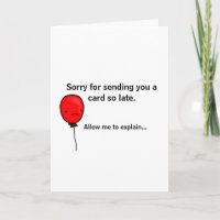 Birthday Card Paradox - belated birthday