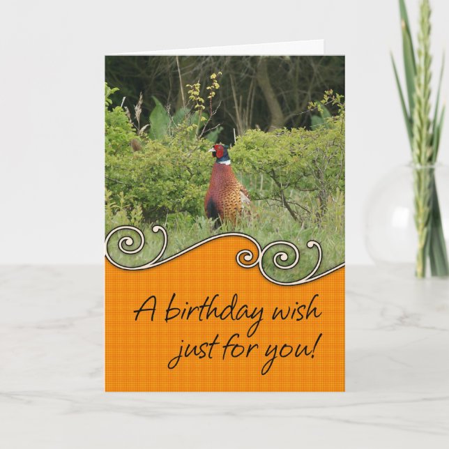 Cartão Birthday Card - Pheasant (Frente)