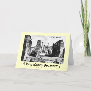 Cartão Birthday Card - Pompei