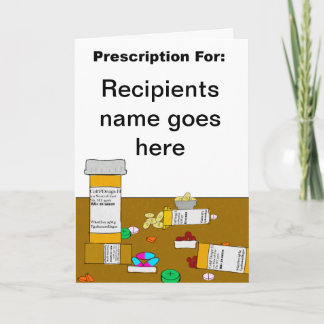 Cartão Birthday Card Prescription