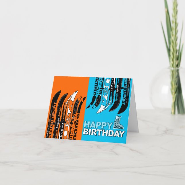 Cartão Birthday Card Snow Blade (Frente)