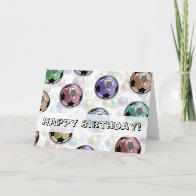 Cartão Birthday Card (Soccer) (Frente)