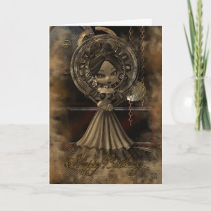 Cartão Birthday Card Steampunk Moonies Cutie Pie