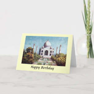 Cartão Birthday Card - Taj Mahal, Agra, India