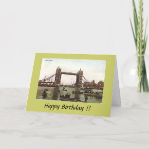 Cartão Birthday Card - Tower Bridge, London