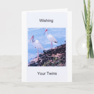 Cartão Birthday Card-Twins