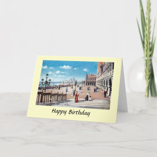 Cartão Birthday Card - Venice, Italy (Frente)