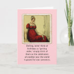 Cartão Birthday Card Vintage Ackerman Lady Humor<br><div class="desc">Vintage Ackerman 1800's fashion plate woman reminder for your friend that birthdays are celebrations about them,  not a time to feel sad about getting older. Original concept by Angela Castillo.</div>