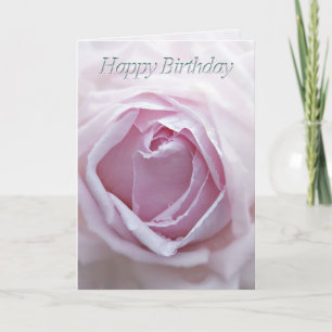 Cartão Birthday card with a pink rose