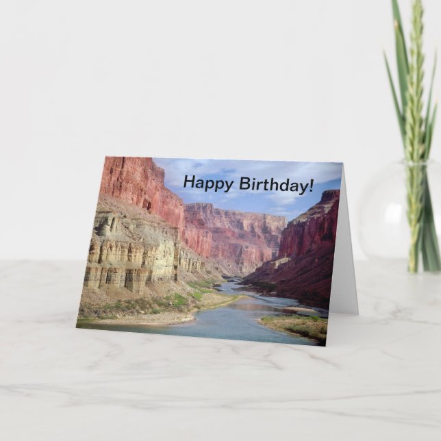 Cartão Birthday card with Grand Canyon joke (Frente)