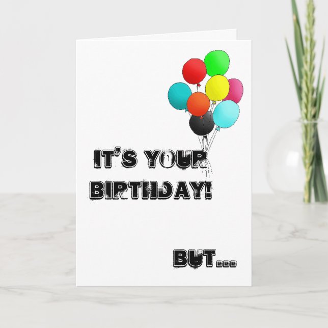 Cartão birthday card with honey badger (Frente)