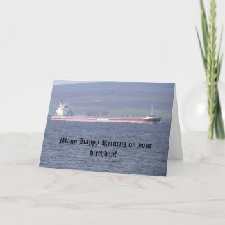 Cartão Birthday Card with ship