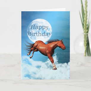 Cartão Birthday card with spirit horse