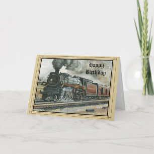 Cartão Birthday Card with Train