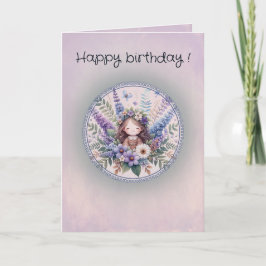 Cartão Birthday card, Wrapped in Flowers, Wrapped in Joy
