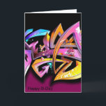 Cartão birthday cards<br><div class="desc">graffiti cards</div>