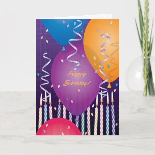 Cartão Birthday Cards (Frente)