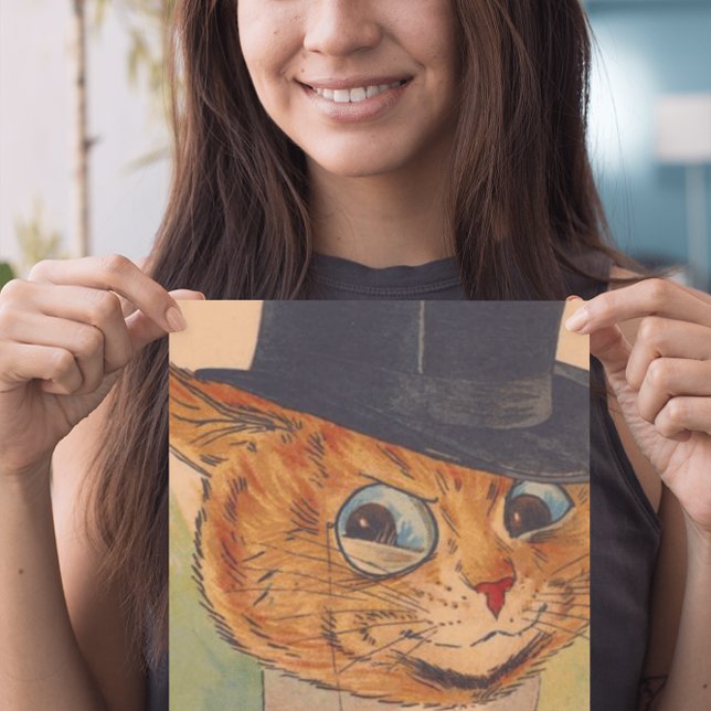 CARTÃO BIRTHDAY CAT DAD LOUIS WAIN FOR GREETING CARDS (Criador carregado)