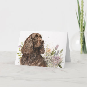 Cartão Birthday Chocolate Cocker Spaniel