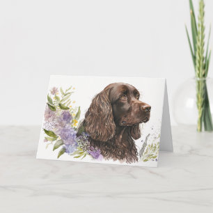 Cartão Birthday Chocolate Cocker Spaniel