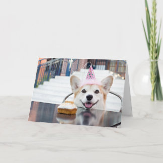 Cartão Birthday Corgi