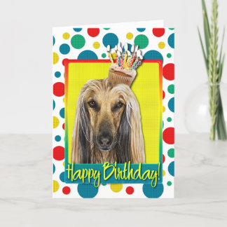 Cartão Birthday Cupcake - Afghan