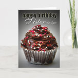 Cartão Birthday Cupcake for My Sister in Law<br><div class="desc">Send this card featuring sweet chocolatey goodness to a special sister in law.</div>