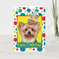 Birthday Cupcake - Yorkshire Terrier