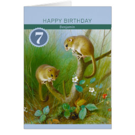Cartão Birthday Cute dormice CC0713 Thorburn Card