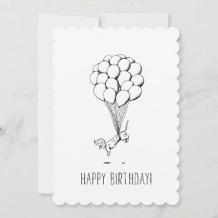Cartão Birthday Dachshund