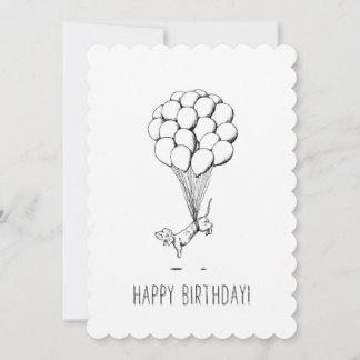 Cartão Birthday Dachshund