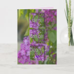 Cartão BIRTHDAY - Daughter-in-Law - LAVENDER LILACS<br><div class="desc">SEE SAME IMAGE FOR OTHER FEMALE BIRTHDAYS</div>