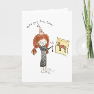 Cartão Birthday Donkey Card