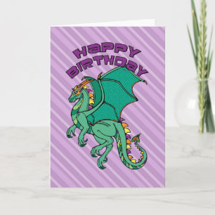 Cartão Birthday Dragon