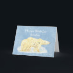 Cartão Birthday for Beary Special Birthday Polar Bears<br><div class="desc">Customize Beary Special Birthday Polar Bears</div>
