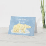 Cartão Birthday for Beary Special Birthday Polar Bears<br><div class="desc">Customize Beary Special Birthday Polar Bears</div>