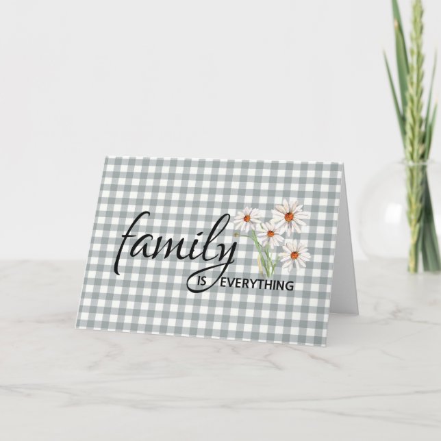 Cartão Birthday For Cousin On Gingham (Frente)