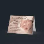 Cartão Birthday for Like a Mother to me aged 35<br><div class="desc">An antique look card featuring a candle and a rose lying on satin and lace. A birthday card for a someone special.</div>