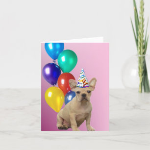 Cartão Birthday French Buldogue