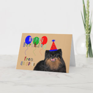 Cartão Birthday From All Of Us Greeting Card