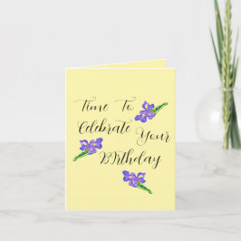 Cartão Birthday G Card : Time To Shine .