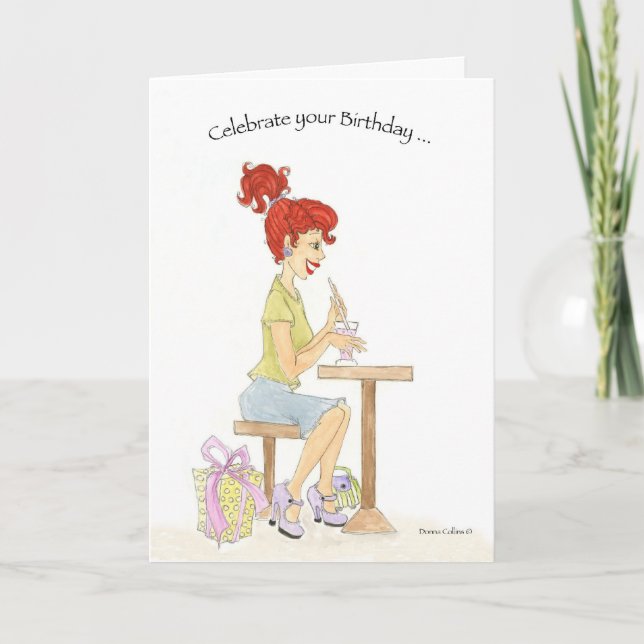 Cartão Birthday Gal Card (Frente)