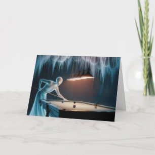 Cartão Birthday Ghosts Jogando Piscina