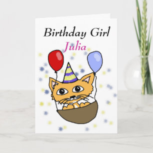 Cartão Birthday Girl