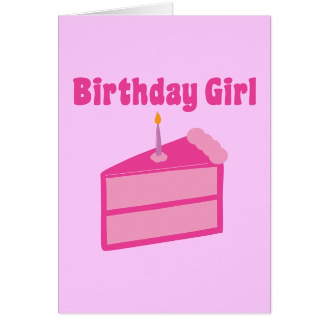 Cartão Birthday Girl (Frente)