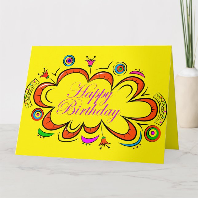 Cartão Birthday Girl (Frente)