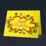 Cartão Birthday Girl<br><div class="desc">Feliz Aniversário design para Ela</div>