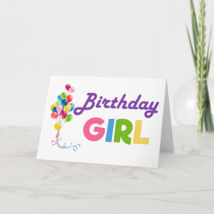 Cartão Birthday Girl