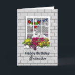 Cartão BIRTHDAY - Godmother - OUTSIDE LOOKING IN AT PART<br><div class="desc">SEE SAME IMAGE FOR A HOST OF BIRTHDAY CATEGORIES.</div>